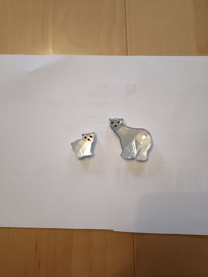AIMANTS MAMAN OURS ET SON PETIT SWAROVSKI