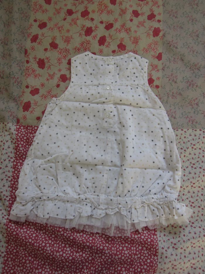 Robe habillée sans manches blanche 6 mois - photo numéro 2
