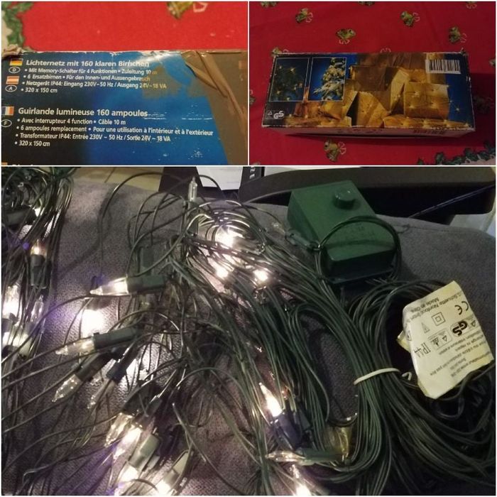 Filet lumineux 🎄🎅❄ à variations de lumière à 160 ampoules extérieur et intérieur