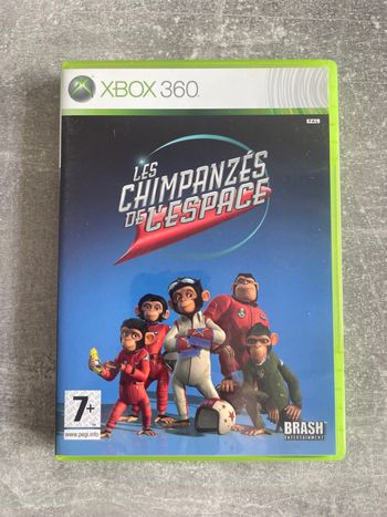 Jeu pour Xbox 360, les chimpanzés de l'espace, en français.