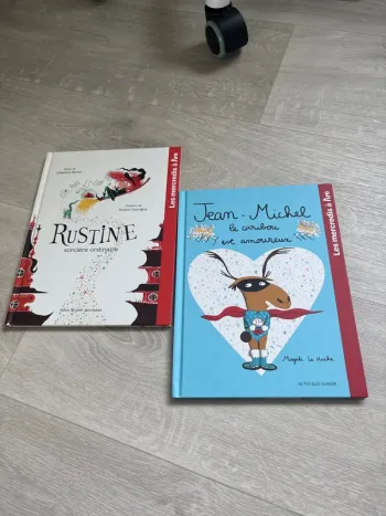 Lot de 2 livres les mercredis à lire rustine caribou