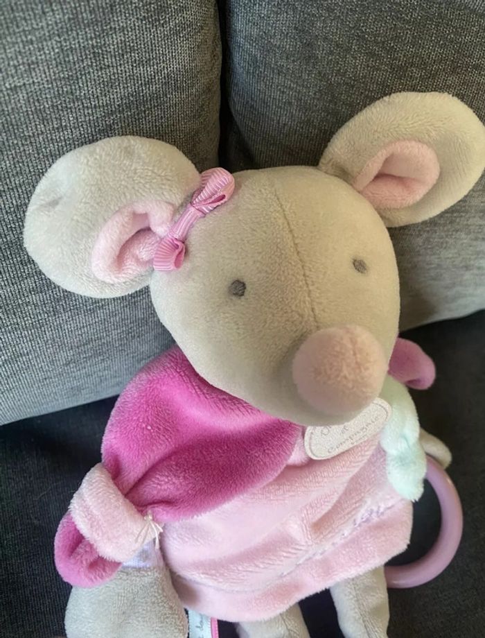 Peluche Doudou et Compagnie souris - photo numéro 2