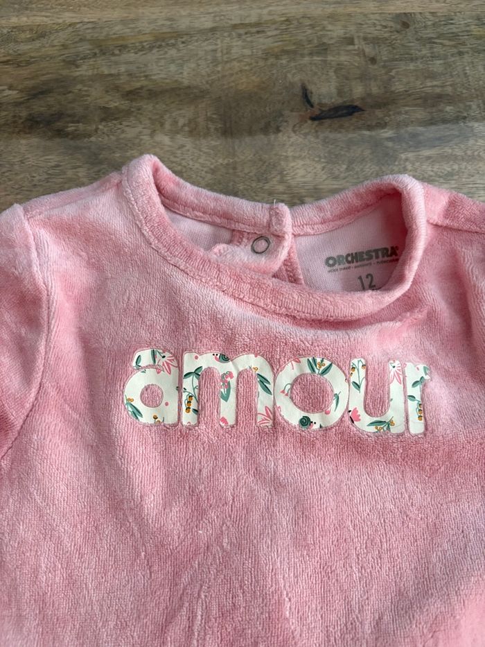 Pyjama rose « amour » - photo numéro 2