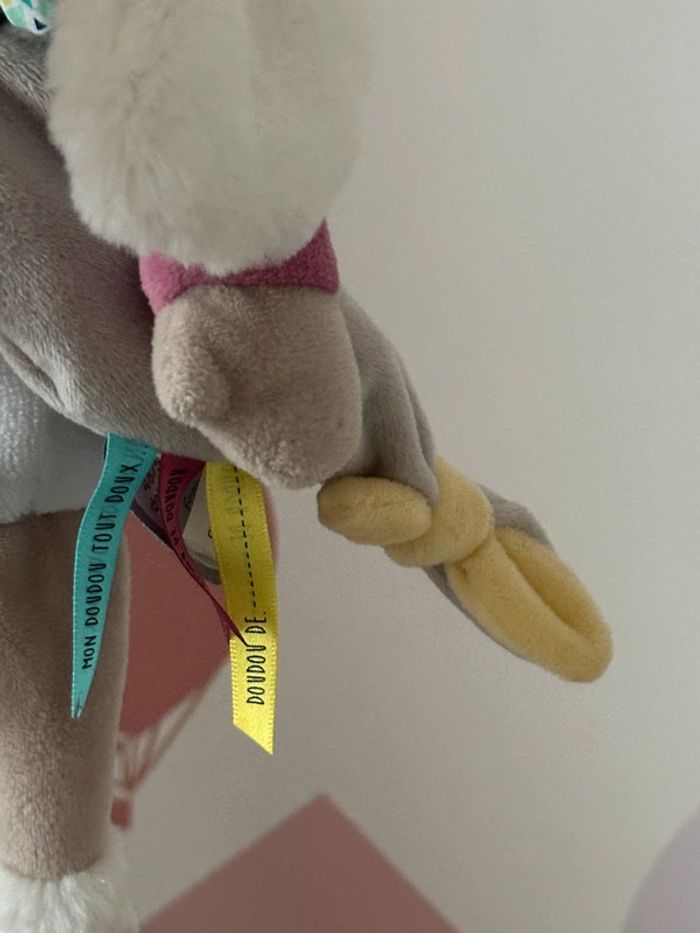 Doudou / hochet lapin Toopi - photo numéro 4