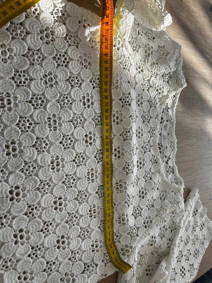 Boléro en dentelle blanche Zara - photo numéro 3