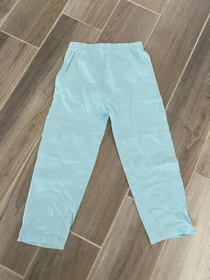 Bas de pyjama primark 4/5 ans turquoise fille - photo numéro 2