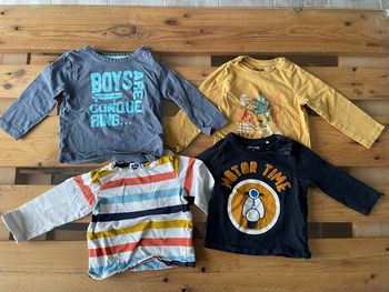 Lots de tee shorts manche longue