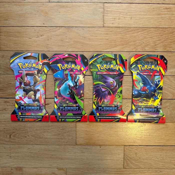 Artset Pokémon Flammes Fantasmagoriques – 4 blisters carton scellés FR