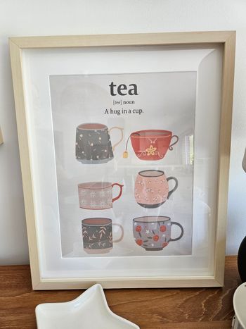Affiche tasses de thé 30x40