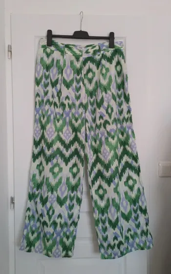 Pantalon d'été jambes larges en coton - Promod - taille 46