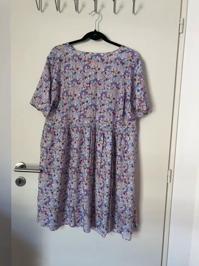 Robe été lila à motifs fleuris Kiwi Saint Tropez M/L - photo numéro 7