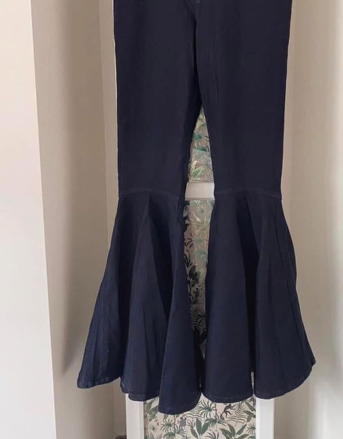 Pantalon pat’d’éléphant neuf uterqüe Pantalon flare Pantalon jean Taille 40 neuf - photo numéro 6