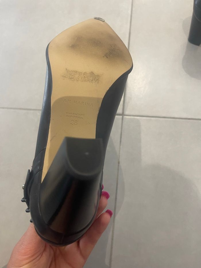 Escarpin  cuir  san marina - photo numéro 5