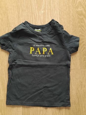 Tee shirt manche courte 12 mois 
Marque kiabi