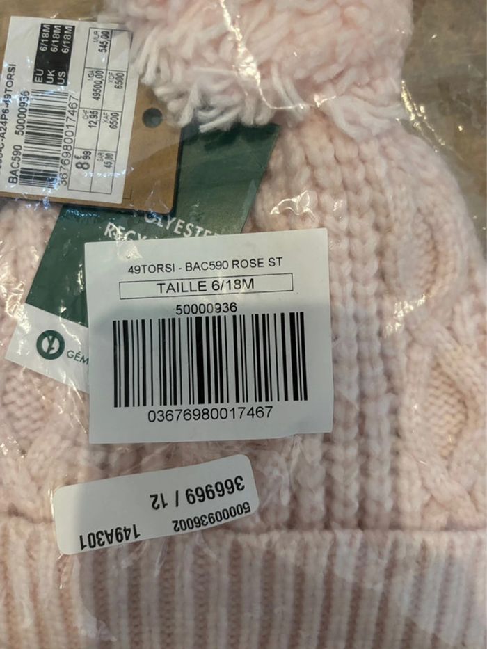 Bonnet rose Gemo - photo numéro 4