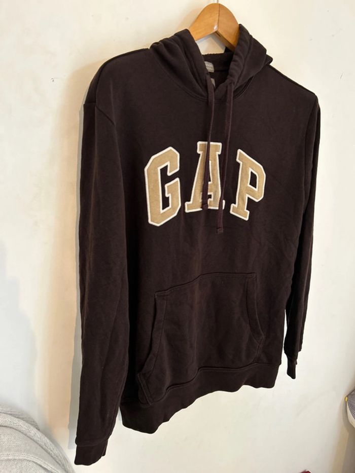 Gap sweat-shirt chocolat - photo numéro 3