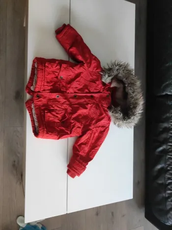 Manteau hiver Vertbaudet rouge 3 ans