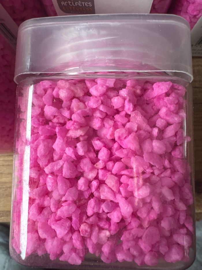 Lot de 11 pots de cailloux décoratifs neuf - photo numéro 2