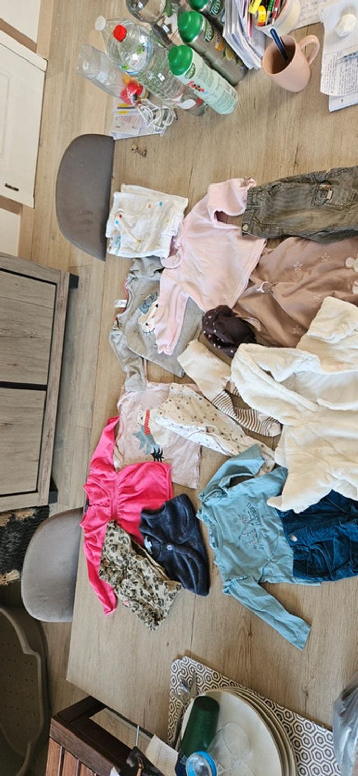 Lot de 15 vêtements fille hiver, 9 mois - photo numéro 2