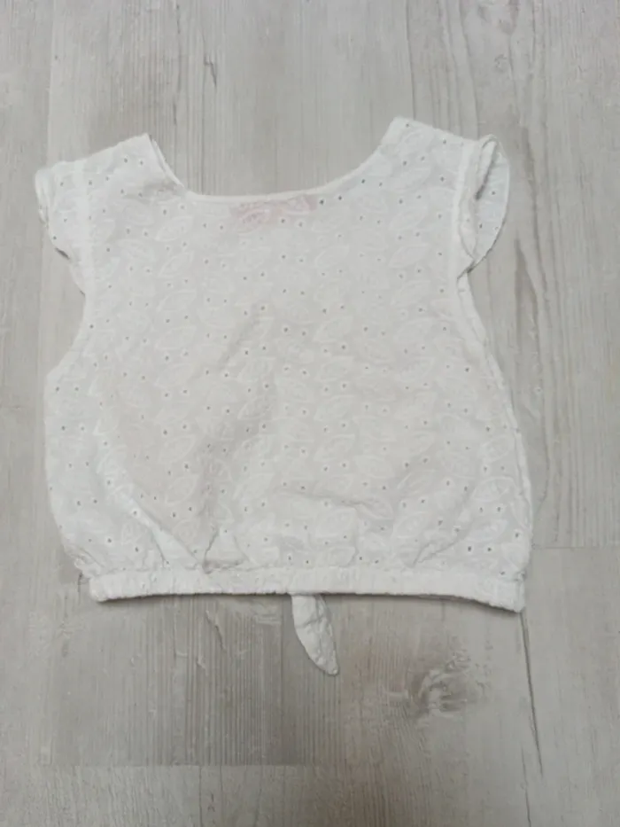Crop top fille blanc 5 ans - photo numéro 4