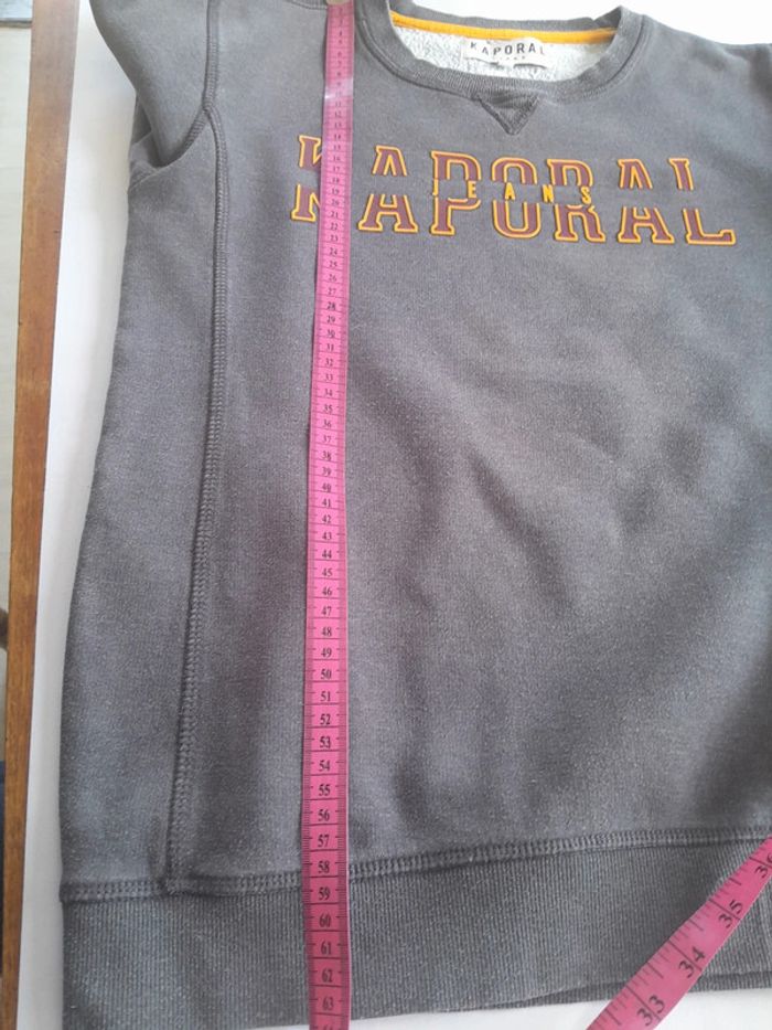 Sweat mixte kaporal avec logo caoutchouc 16 ans - photo numéro 10