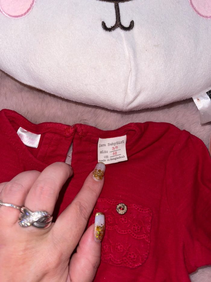 Lot de 2 teeshirt fin 6 mois Zara - photo numéro 3
