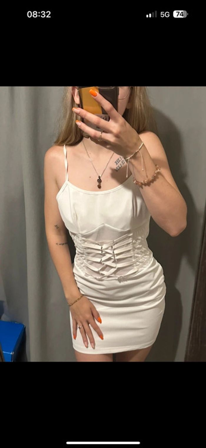 Robe blanche Shein M - photo numéro 2