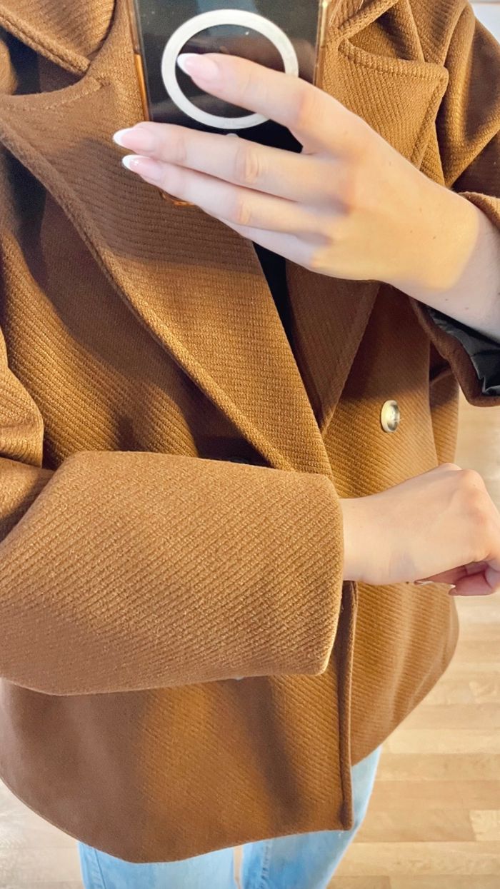 Manteau Oversize Élégant – Boutonnage Croisé & Doublure - photo numéro 3