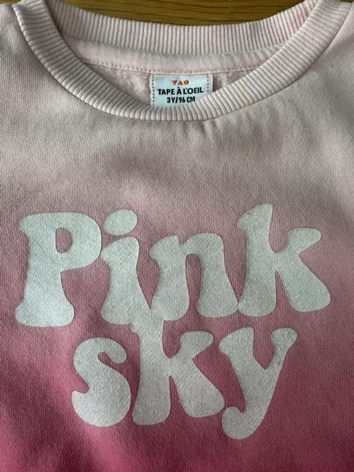 Ensemble jogging 3 pièces dégradé de rose - Taille 3 Ans - photo numéro 11