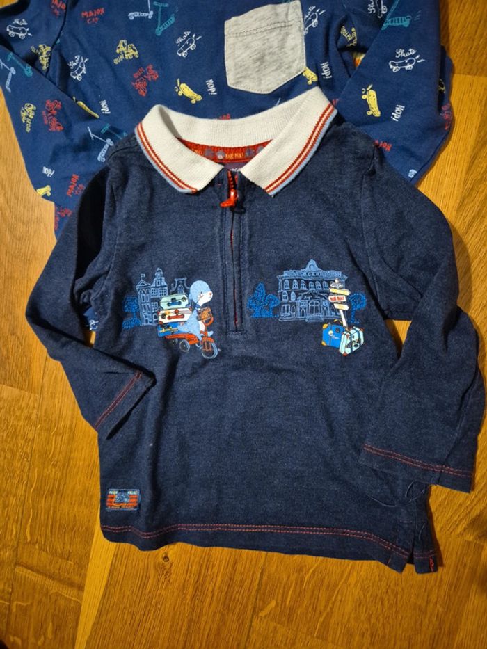 Lot sergent major tee-shirt et gilet taille 12 mois - photo numéro 2