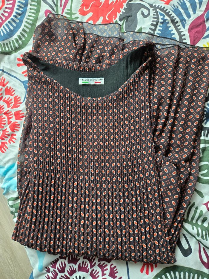 Robe noir et marron, taille unique 👗 - photo numéro 4