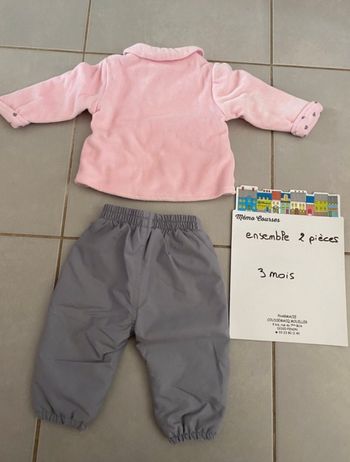 Ensemble fille 3 mois