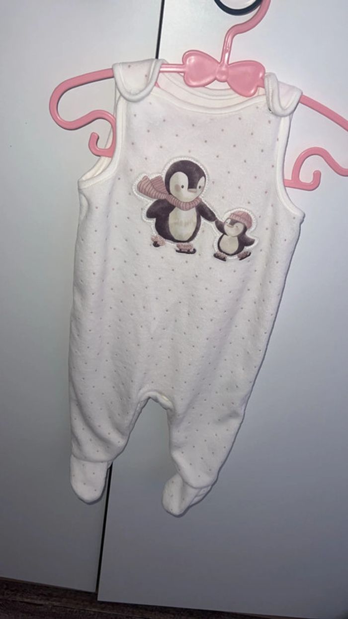 Grenouillère  blanc 2/3 mois neuf - photo numéro 6