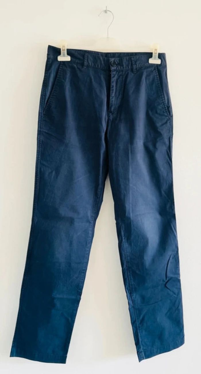 Pantalon chino Lacoste bleu marine - photo numéro 2