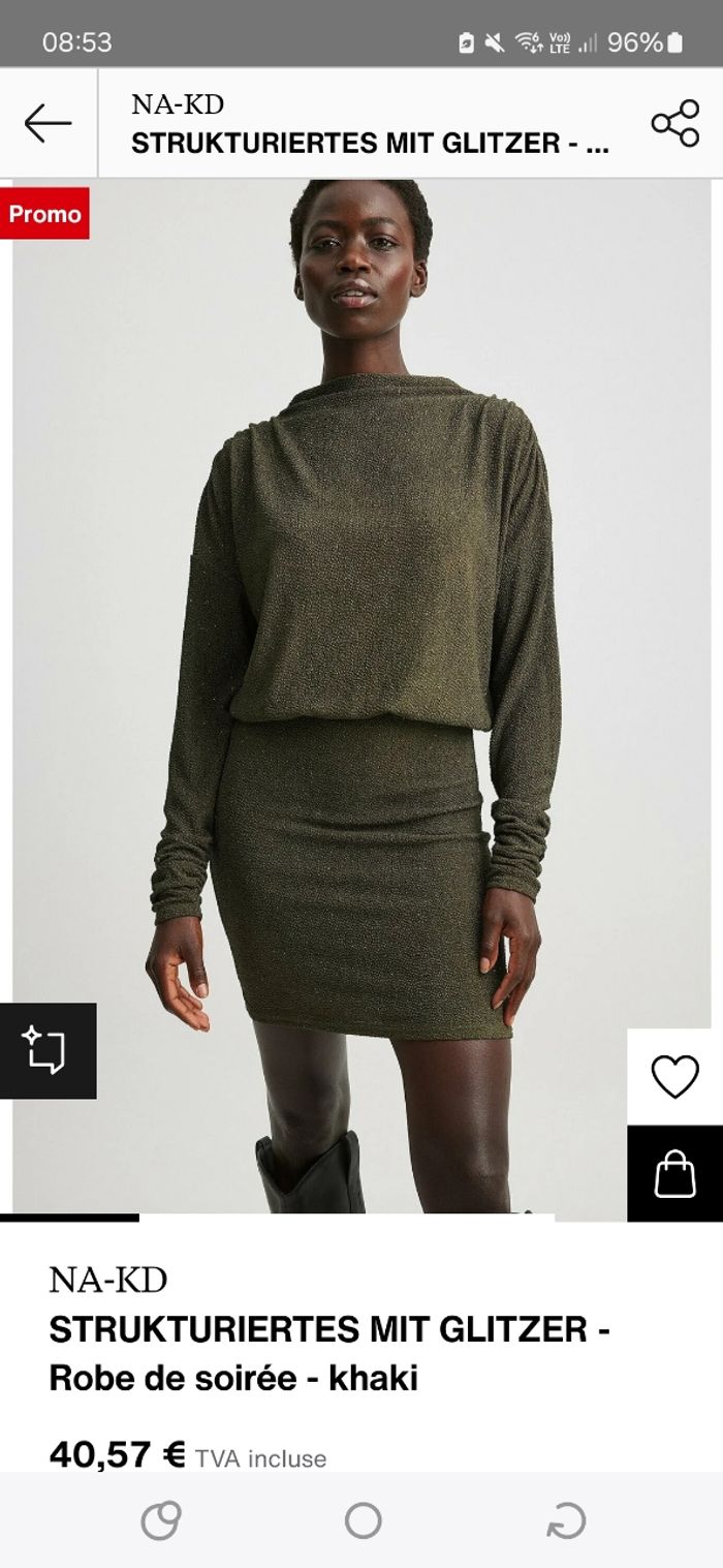 Robe kaki soirée - photo numéro 7