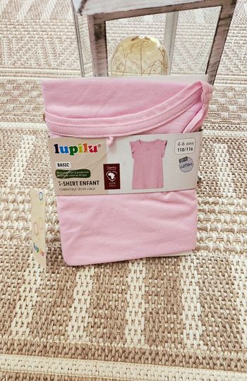 Tee shirt Fille 5/6ans Rose Lupilu Neuf
