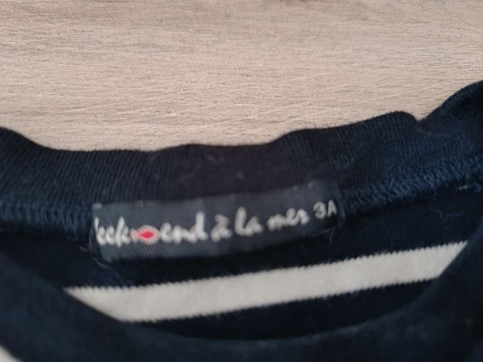 T-shirt épais / pull léger marinière week-end à la mer - photo numéro 3