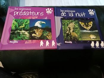 Lot de 2 livres sur les animaux