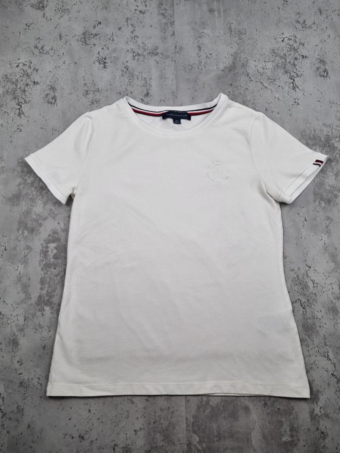 T-shirt blanc Tommy Hilfiger, S Femme (mesures en photos) - photo numéro 3