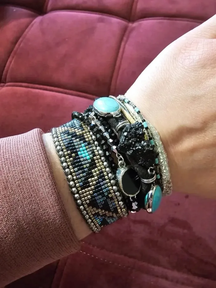 Magnifique Bracelet Manchette Hipanema Multi-Tours - Bohème Chic Été