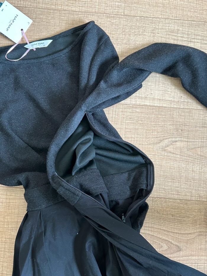 Robe d’hiver grise foncée noire neuve Naf Naf taille XS - photo numéro 15