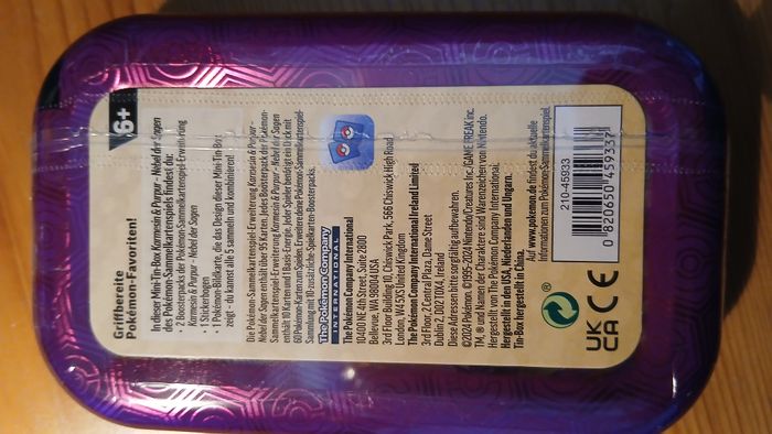 pokémon mini tins allemand - photo numéro 2