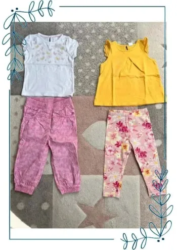 2 ensembles 86 cm fille été