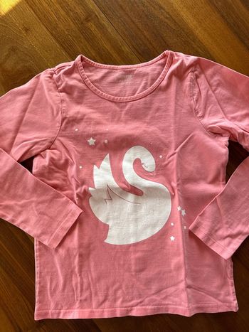 T-shirt fille, 10 ans, orchestra manches longues cygne