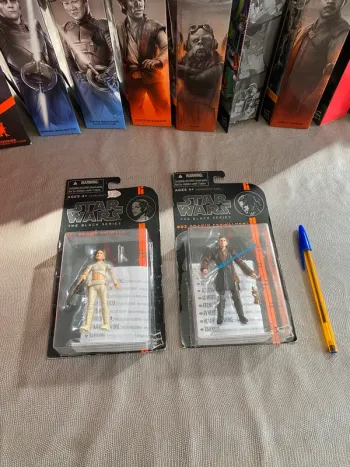 Lot 2 figurines Star Wars Black series - Padme Amidala + Anakin Skywalker - Lucasfilm 2013