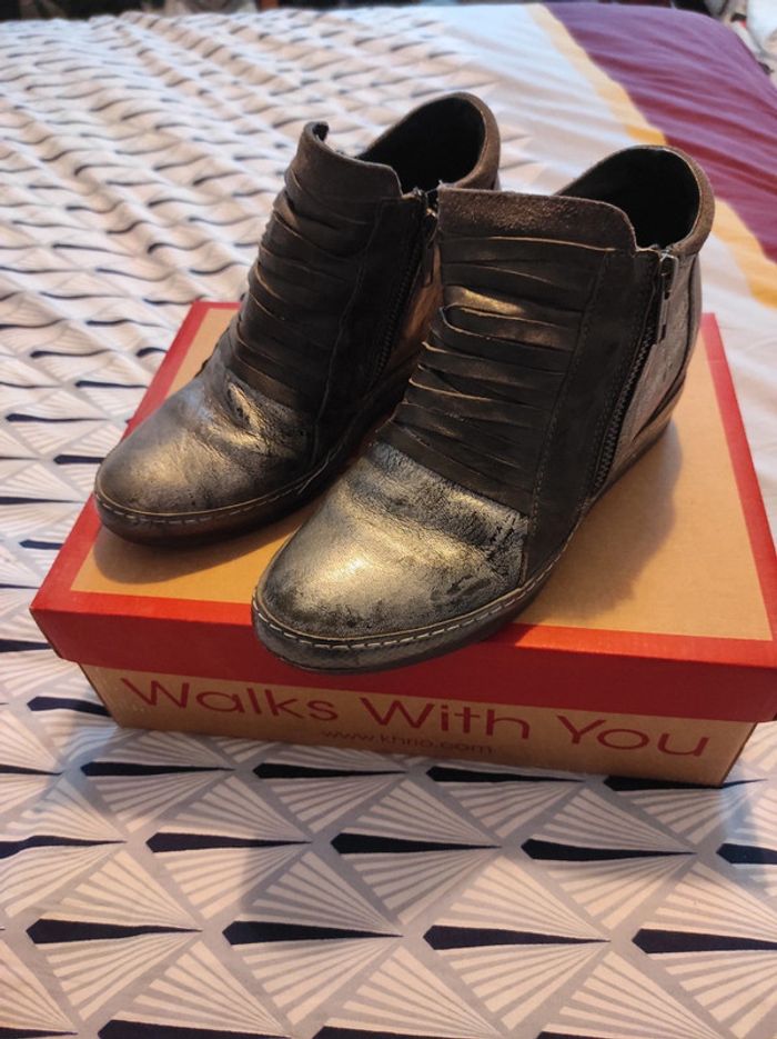 Boots basse compensé khrio t38