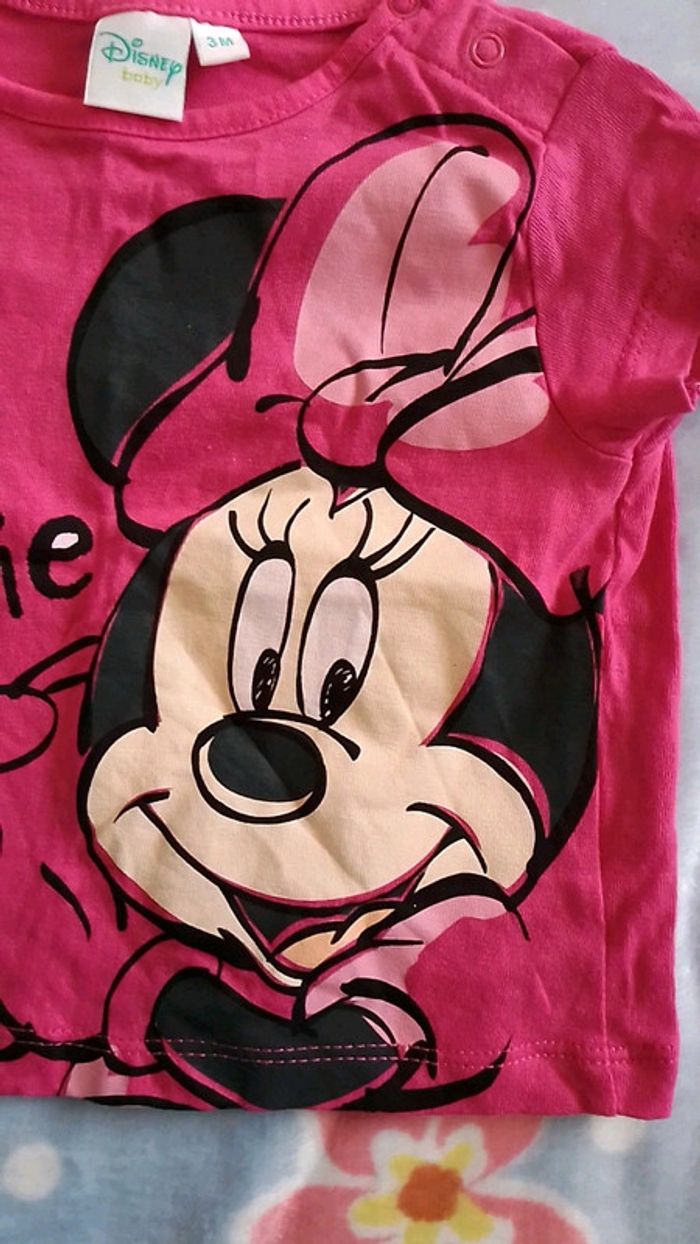 T-shirt Disney Minnie 3 mois neuf - photo numéro 3
