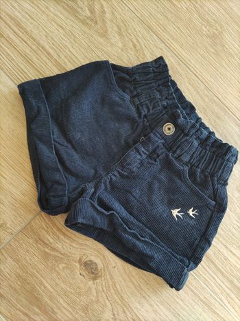 Short velours brodé oiseaux Vertbaudet 3 ans