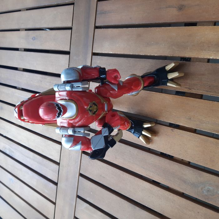 Figurine Power Rangers Dino Thunder – Red Ranger + queue Tyranno Drill