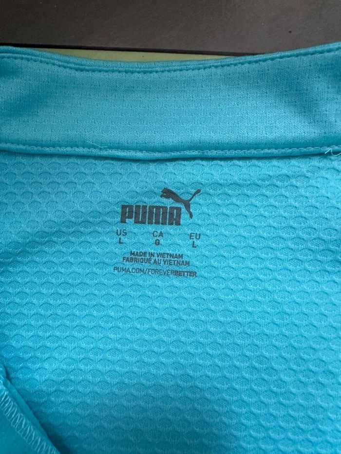 Haut zipp entrainement OM Puma Neuf - photo numéro 3